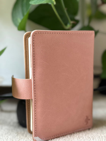 Vintage password protected notebook Pink/Gray with name engraving