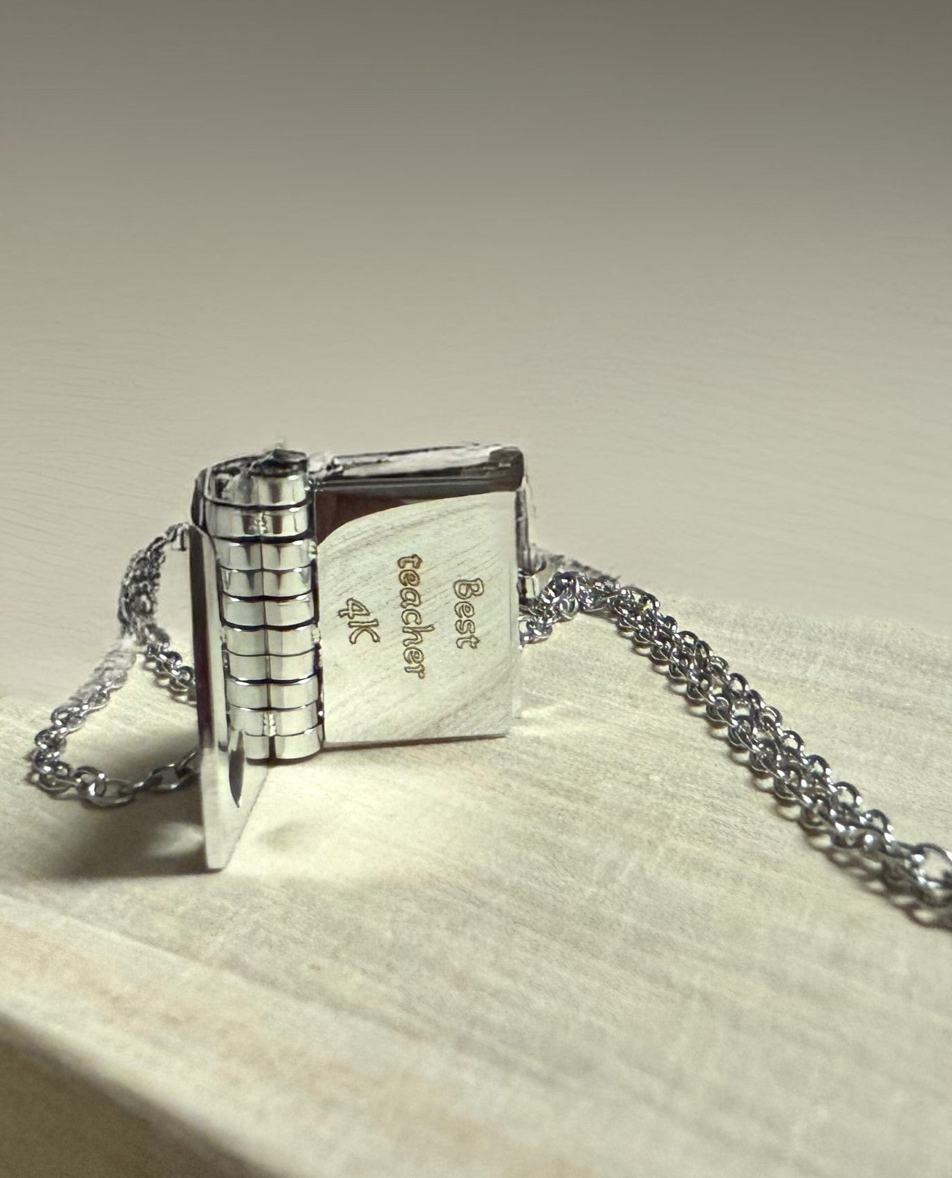 Book Locket Necklace