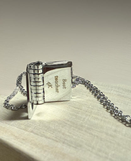 Book Locket Necklace
