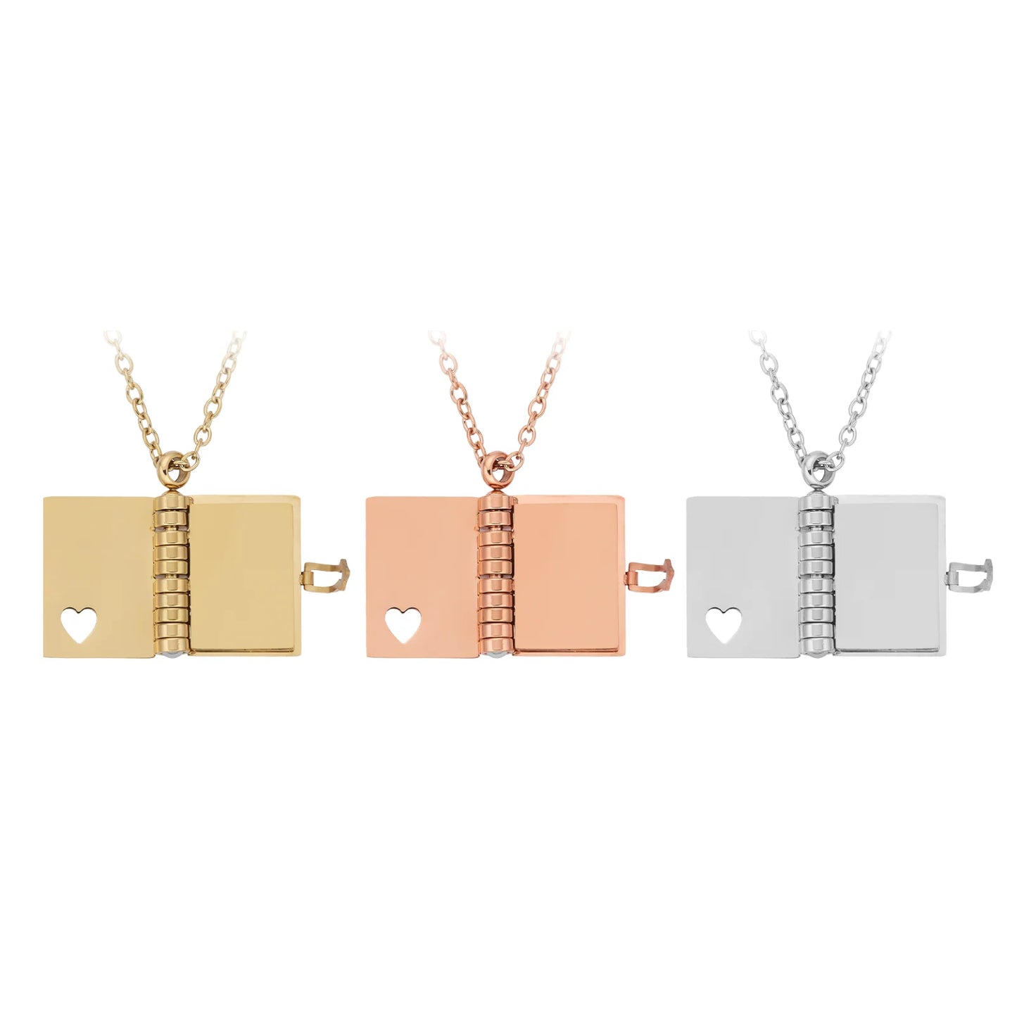 Book Locket Necklace