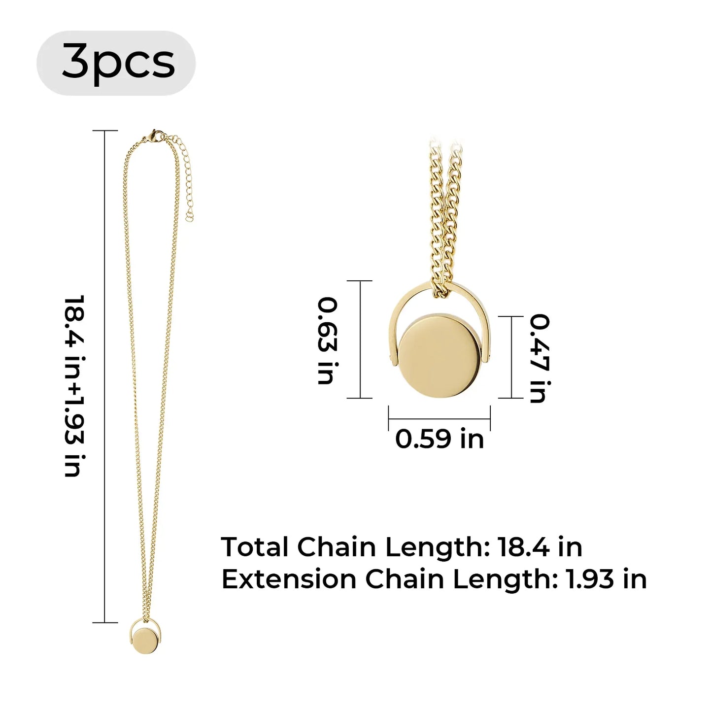 Gold Stainless steel spinner